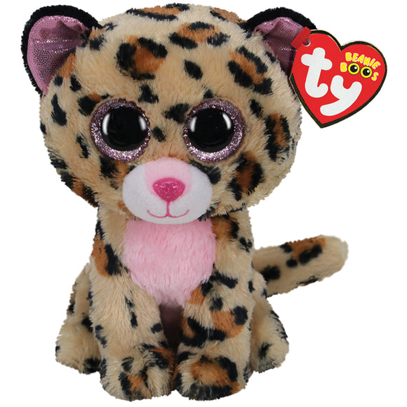 TY BEANIE BOO LIVVIE LEOPARD SMALL