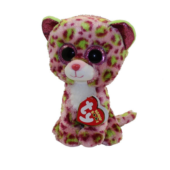 TY BEANIE BOO LAINEY LEOPARD PINK