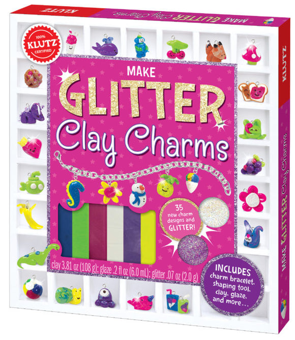 KLUTZ GLITTER CLAY CHARMS