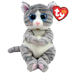 TY BEANIE BABY MITZI GREY TABBY CAT