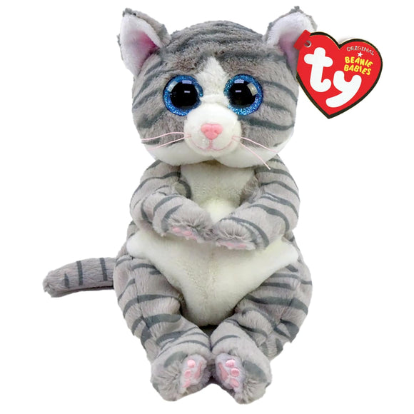 TY BEANIE BABY MITZI GREY TABBY CAT