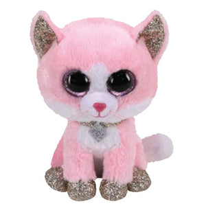 TY BEANIE BOO FIONA PINK CAT