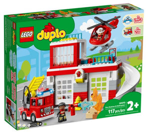 LEGO DUPLO FIRE STATION & HELICOPTER