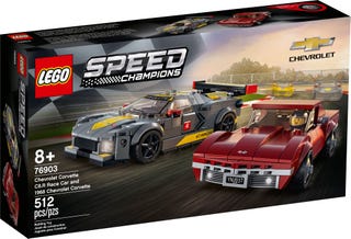 *LEGO SPEED CHAMPIONS CORVETTE C8 & '68 CORVETTE