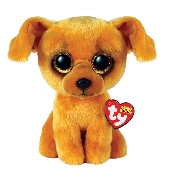 TY BEANIE BOO ZUZU DOG TAN