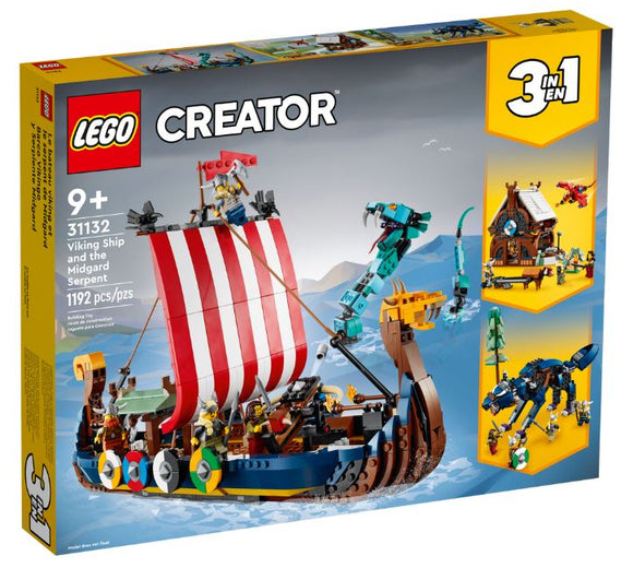 LEGO CREATOR VIKING SHIP AND MIDGARD SERPENT
