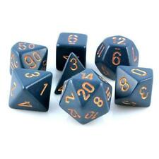 CHESSEX DICE 7PC OPAQUE DUSTY BLUE COPPER