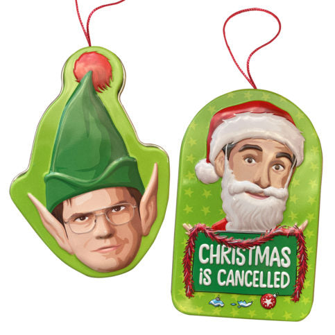 BOSTON AMERICA THE OFFICE HOLIDAY ORNAMENTS