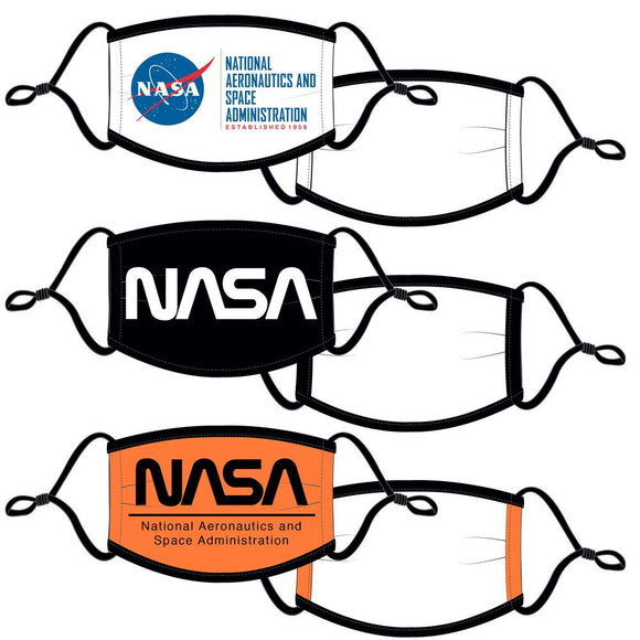 BIOWORLD ADULT MASK 3PK NASA