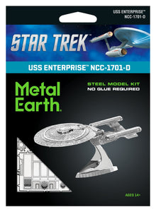 METAL EARTH STAR TREK TNG USS ENTERPRISE NCC-1701-D