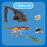 SCHLEICH DINOSAUR SET WITH CAVE